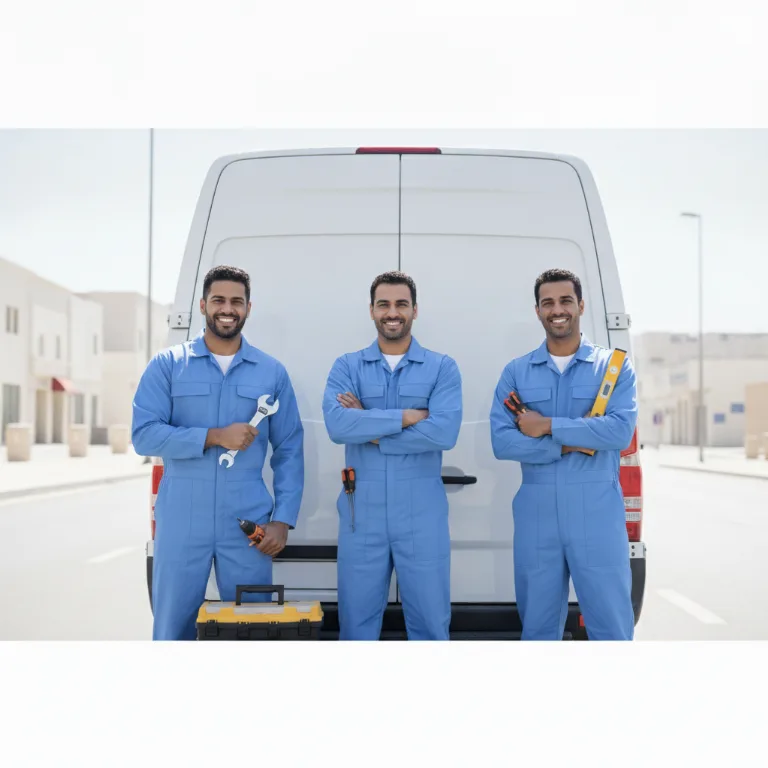 فني صيانة فريق في العين